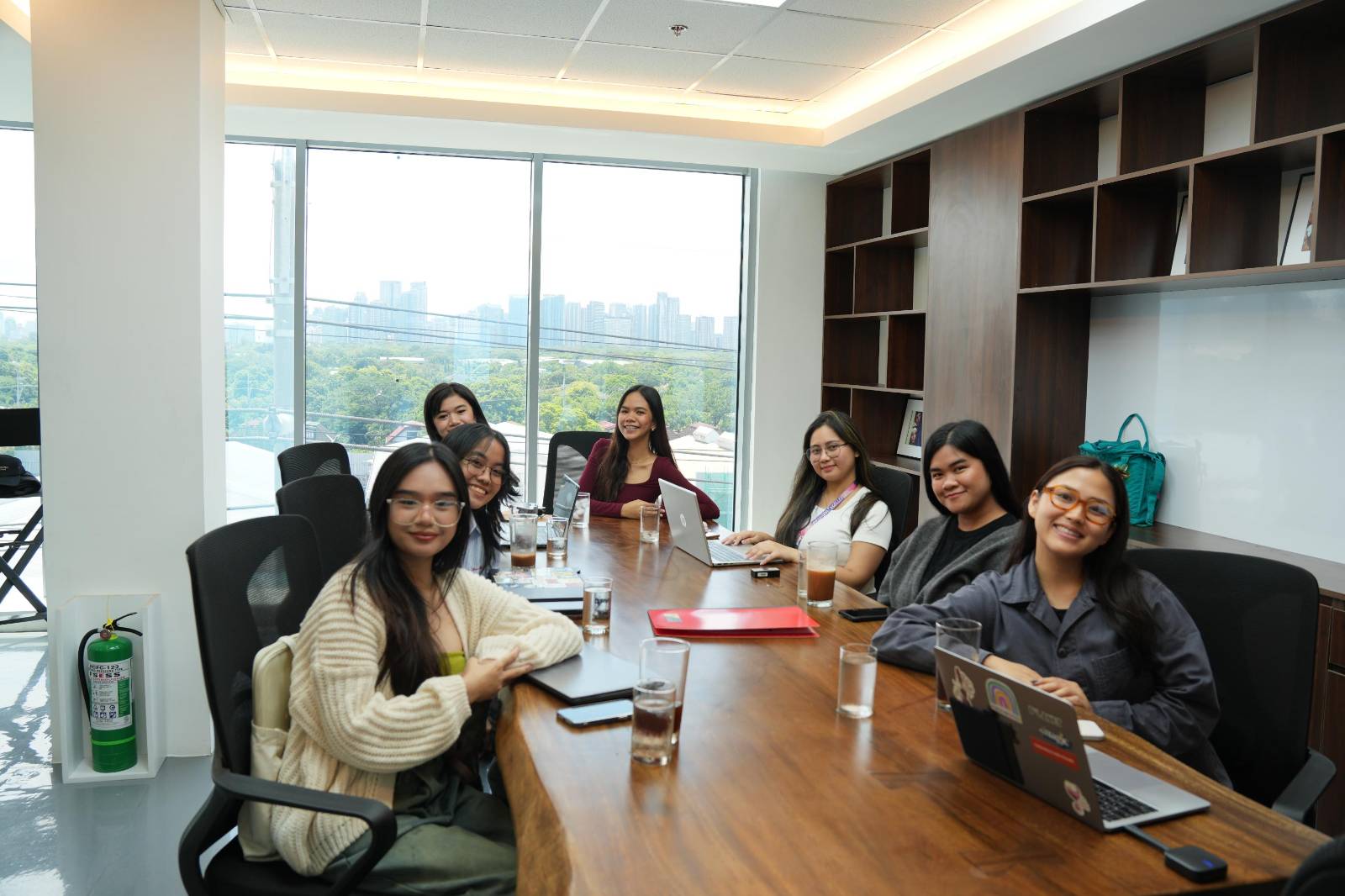 Sightlines Actors’ Space Marketing Interns meeting